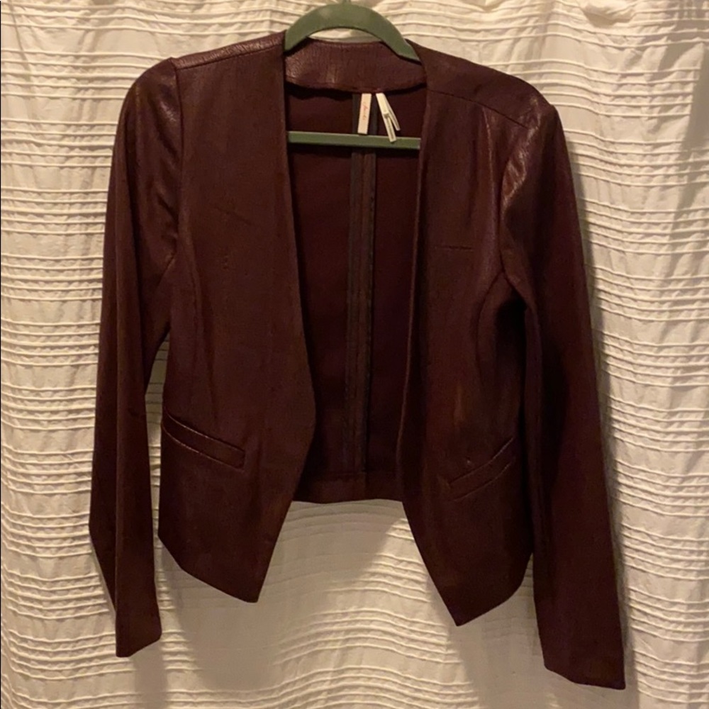 Pleatherish jacket